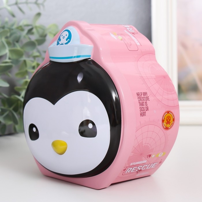 Копилка металл с замочком Копилка металл с замочком "Пингвин. Морячок" МИКС 13х7,5х13,5 см