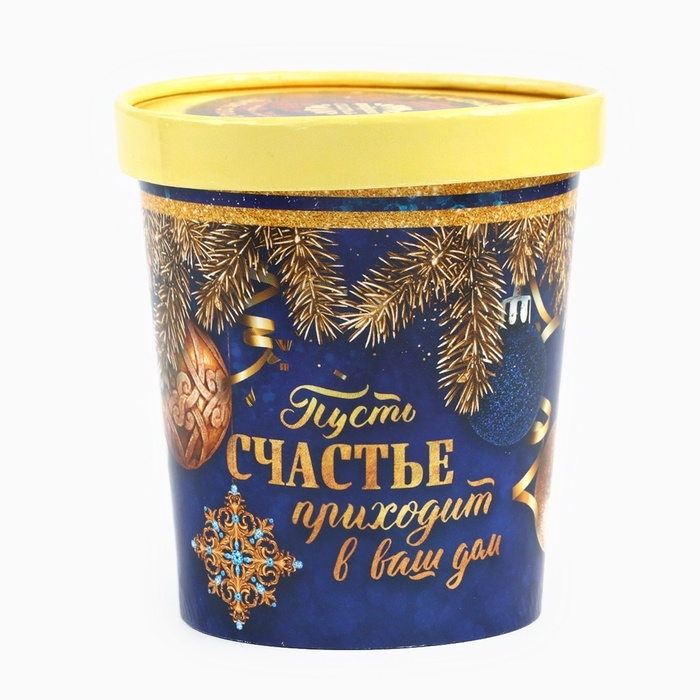 Подарочный набор «С Новым годом»: чай 50 г., конфеты 110 г., печенье брауни 120 г. Подарочный набор «С Новым годом»: чай 50 г., конфеты 110 г., печенье брауни 120 г.