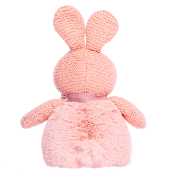 Мягкая игрушка «Зайка вязаный», цвет розовый, 38 см Мягкая игрушка «Зайка вязаный», цвет розовый, 38 см