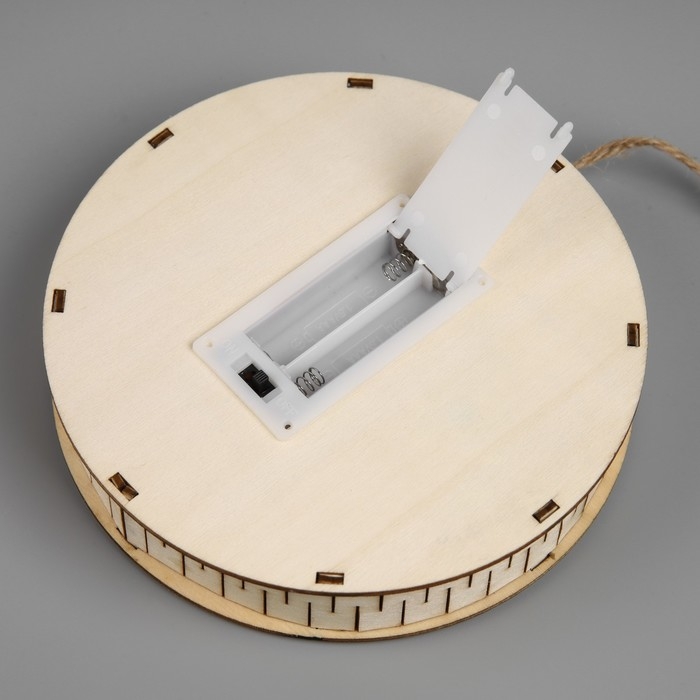 Подвеска световая Подвеска световая "Дед Мороз и Снегурочка", 15х3 см, 6 LED, АААx2 (не в компл.), свечение тёплое белое