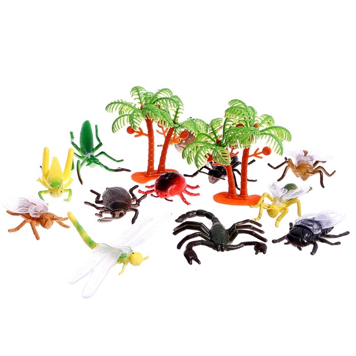Набор животных «Насекомые», 12 фигурок с аксессуарами Набор животных «Насекомые», 12 фигурок с аксессуарами