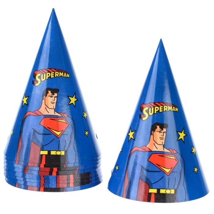 Набор одноразовой бумажной посуды, на 6 персон Набор одноразовой бумажной посуды, на 6 персон "С Днем Рождения", Супергерои