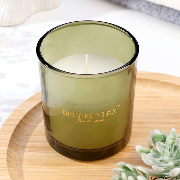 Свеча ароматическая в стакане  Свеча ароматическая в стакане "Dream Star", сливочно-ванильная, 7х8 см