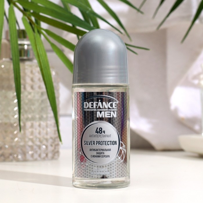 Дезодорант мужской Defance Silver protection, шариковый, 50 мл Дезодорант мужской Defance Silver protection, шариковый, 50 мл