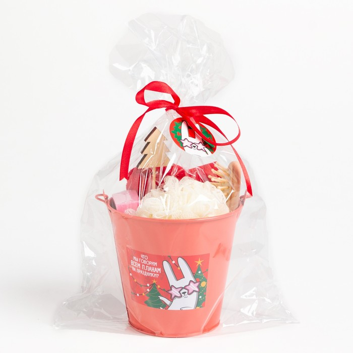 Подарочный набор новогодний  Подарочный набор новогодний "С новым годом!" полотенце и акс