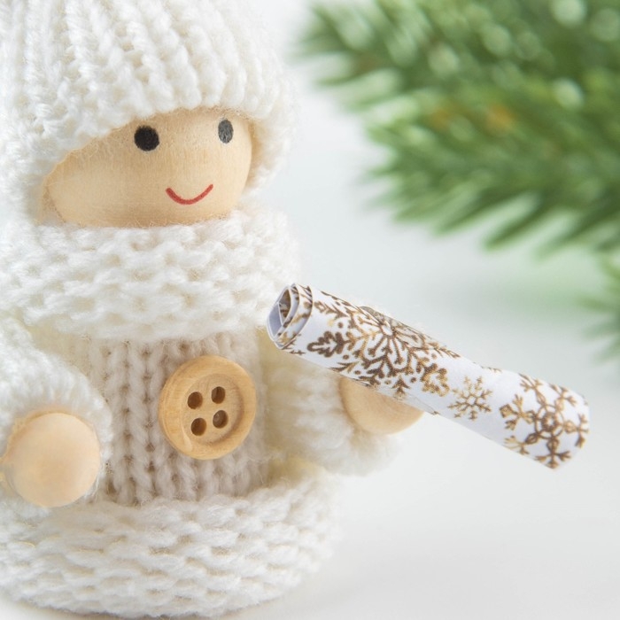 Ёлочная игрушка новогодняя новогодняя «Новый год: С Новым годом!», 7 см х 6 см х 3 см Ёлочная игрушка новогодняя новогодняя «Новый год: С Новым годом!», 7 см х 6 см х 3 см