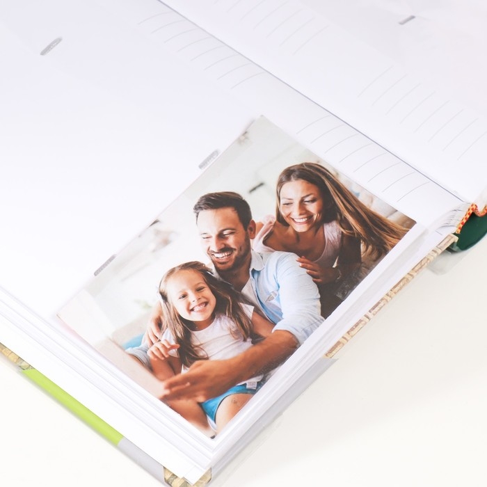 Фотоальбом на 300 фото 10х15 см Фотоальбом на 300 фото 10х15 см "Птица на ветке с ягодами" бумажные листы 4,3х21,5х32,3 см