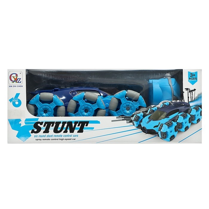 Машина радиоуправляемая «Трюковая», дым, с аккумулятором, цвет синий Машина радиоуправляемая «Трюковая», дым, с аккумулятором, цвет синий