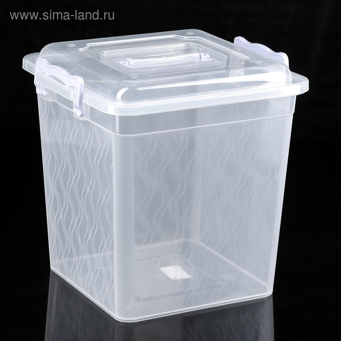 Контейнер квадратный, 12 л, цвет МИКС Контейнер квадратный, 12 л, цвет МИКС