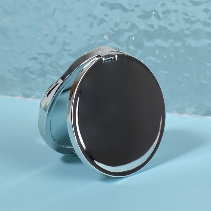 Зеркало складное «Волны», d = 7,5 см, цвет серебристый Зеркало складное «Волны», d = 7,5 см, цвет серебристый