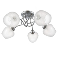 Люстра 1085/5SL 40Вт Е27 серебро 60х60х24 см BayerLux