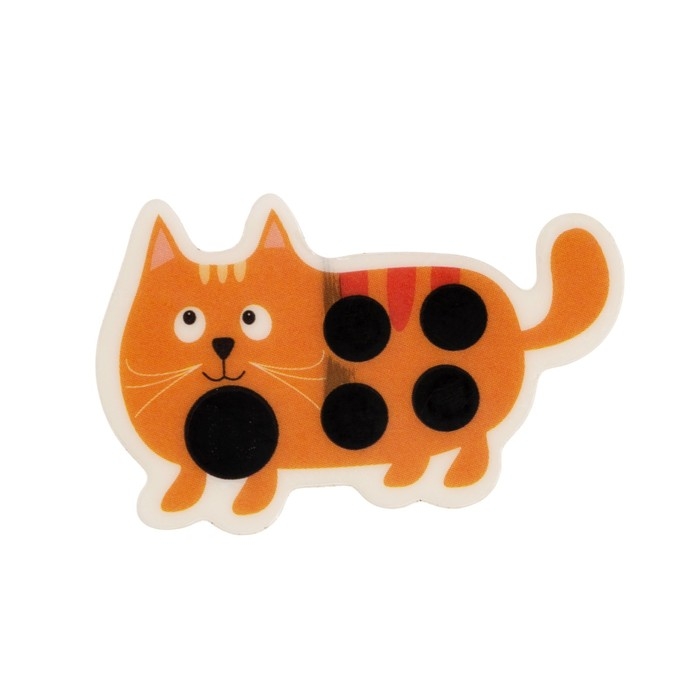 Детский термометр - наклейка налобный  Детский термометр - наклейка налобный "Котенок", до 40°, 3.9 х 2.5 см