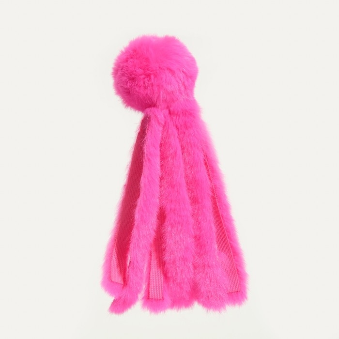 Игрушка для кошек  Игрушка для кошек "Осьминожек" из искусственного меха , до 19 см, фуксия