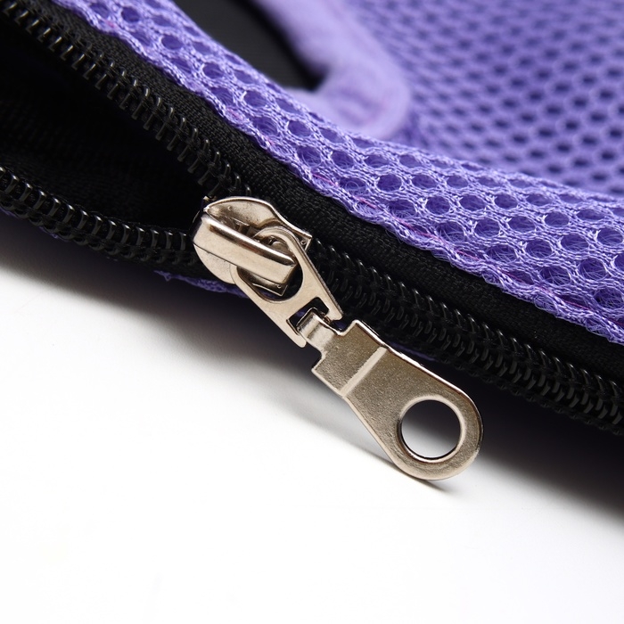 Рюкзак-переноска для кошек и собак  Рюкзак-переноска для кошек и собак "Кенгуру",М -32х20 см (ДС 29-34, ОГ 25-43 см) фиолетовый