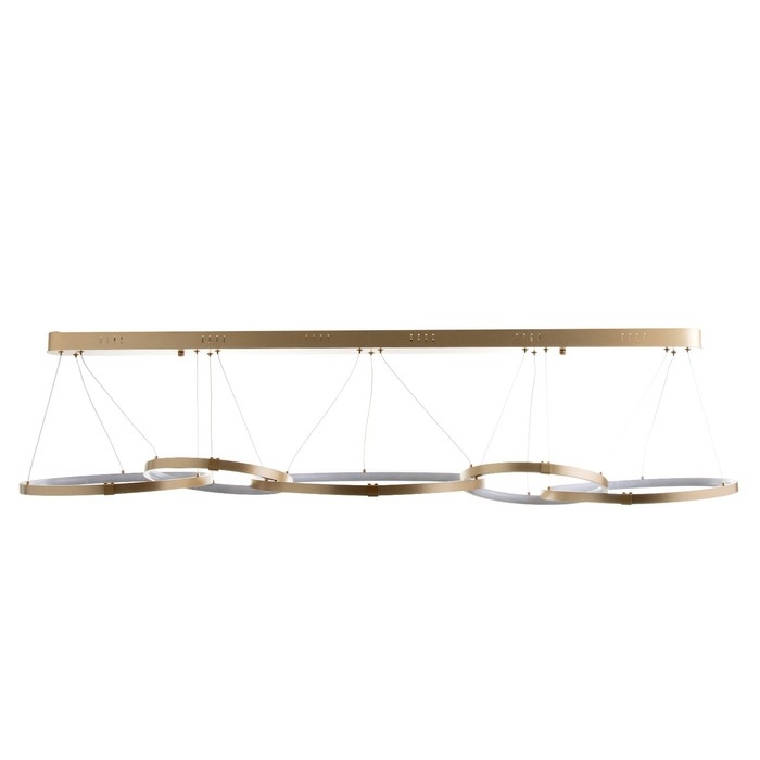 Светильник BayerLux Светильник BayerLux "Ринго" 5хLED 120Вт 4000К золото 140х50х100 см
