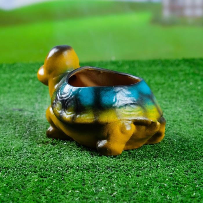 Фигурное кашпо  Фигурное кашпо "Черепаха", 11х 21см, МИКС