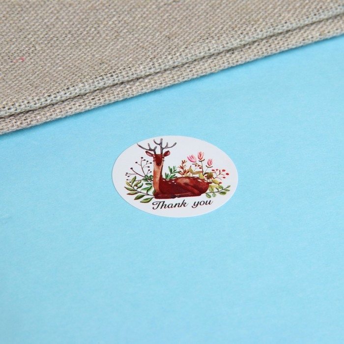 Новый год. Набор наклеек в рулоне Новый год. Набор наклеек в рулоне "Животные", 500 шт, 2,5 х 2,5 см