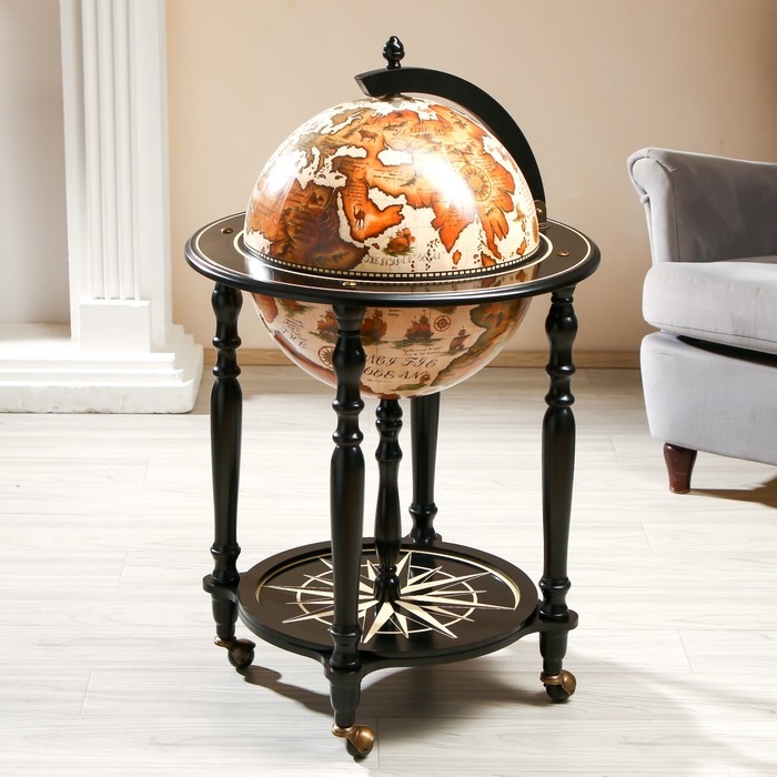 Глобус бар декоративный Глобус бар декоративный "Карта странника" 56,5х56,5х91,5 см