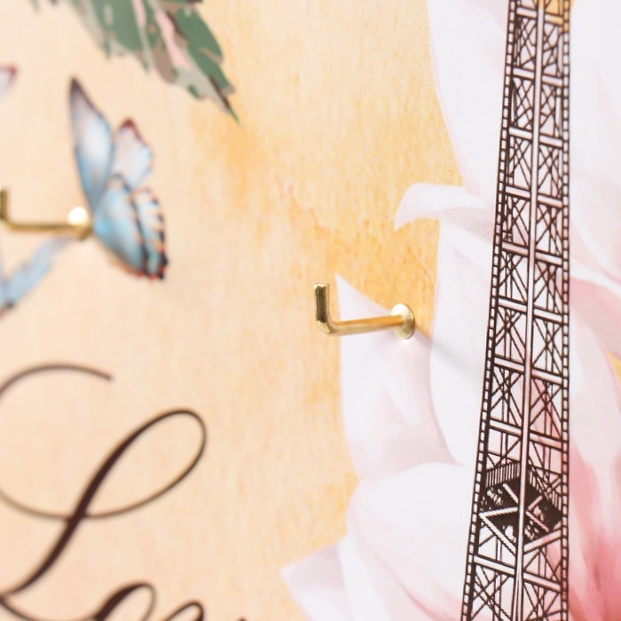 Ключница открытая Ключница открытая "Париж" 5 крючков, 23х32 см