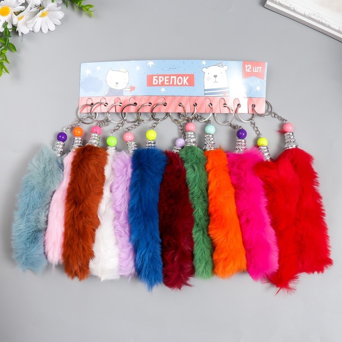 Пушистик на кольце Пушистик на кольце "Хвост" МИКС