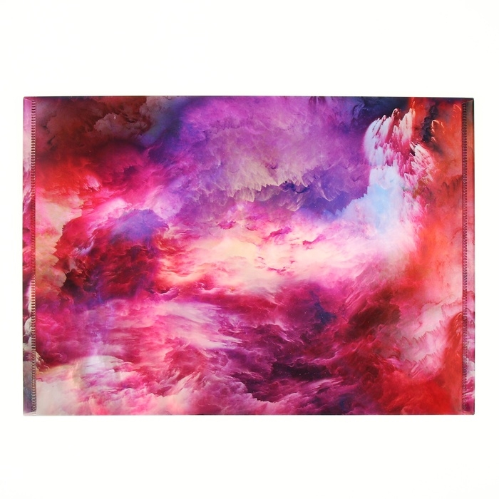 Папка-конверт Папка-конверт "Краски" на кнопке А4, 350 мкр, 3D