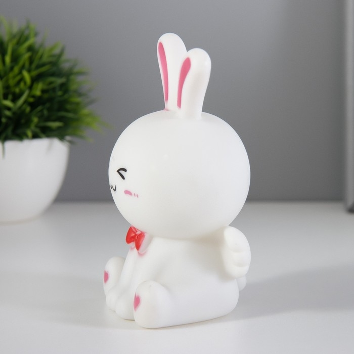 Ночник Ночник "Зайка с крылышками" LED 1Вт 3х LR44 белый 7,5х5,5х13см RISALUX