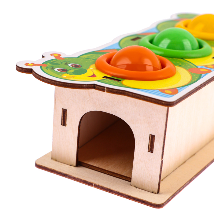 Стучалка-сортер «Гусеница», с молотком, МИКС Стучалка-сортер «Гусеница», с молотком, МИКС