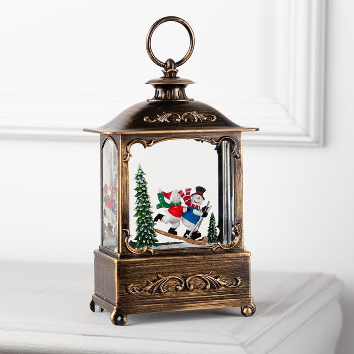 Светодиодная фигура «Снеговики на лыжах» 14.5 × 22 × 8 см, пластик, батарейки ААх3 (не в комплекте), USB, свечение тёплое белое Светодиодная фигура «Снеговики на лыжах» 14.5 × 22 × 8 см, пластик, батарейки ААх3 (не в комплекте), USB, свечение тёплое белое