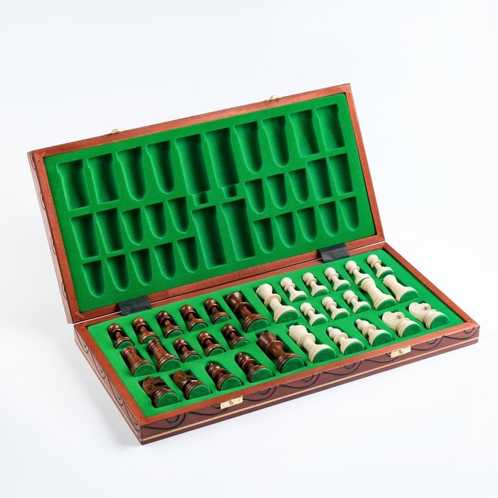 Шахматы польские деревянные большие Madon  Шахматы польские деревянные большие Madon "Консул", 48 х 48 см, король h-9 см, утяжеленные