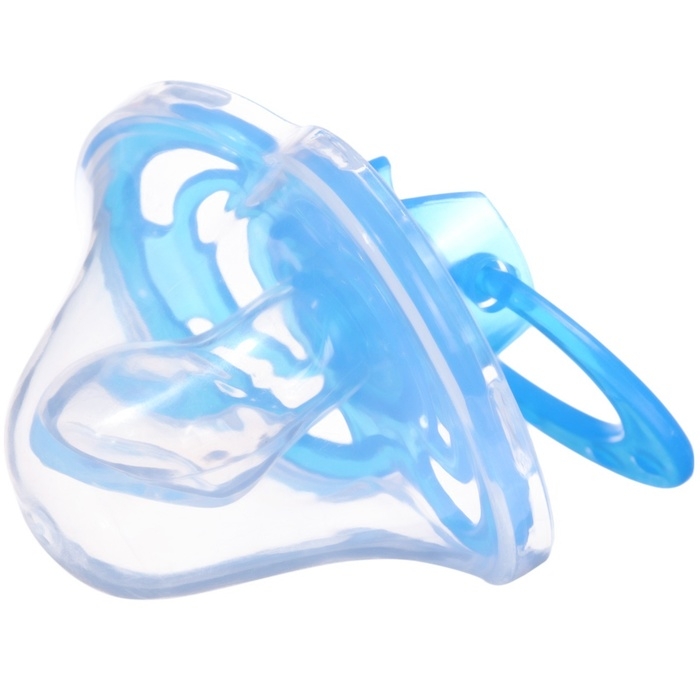 Соска - пустышка силиконовая ортодонтическая «Бантик», от 3 мес., с колпачком, цвет голубой Соска - пустышка силиконовая ортодонтическая «Бантик», от 3 мес., с колпачком, цвет голубой