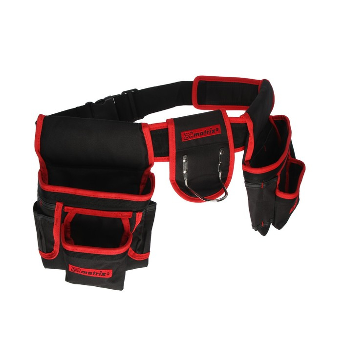 Сумка - пояс двойная MATRIX, 20 карманов, держатель для молотка Сумка - пояс двойная MATRIX, 20 карманов, держатель для молотка