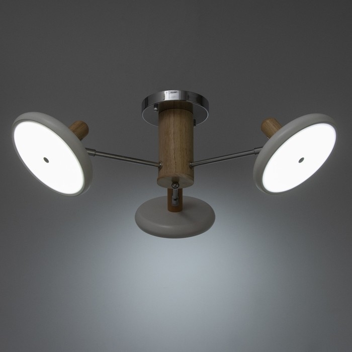 Люстра Люстра "Джулия" 3хLED 72Вт 3000-6000К бело-хромовый 62х62х22 см