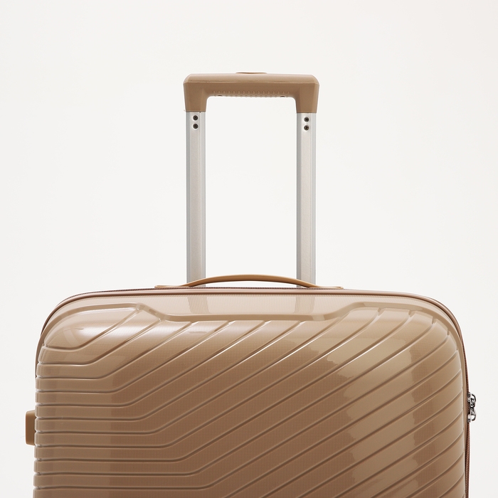 Чемодан большой 100 л (L), отдел на молнии, кодовый замок, 4 колеса, цвет коричневый Чемодан большой 100 л (L), отдел на молнии, кодовый замок, 4 колеса, цвет коричневый