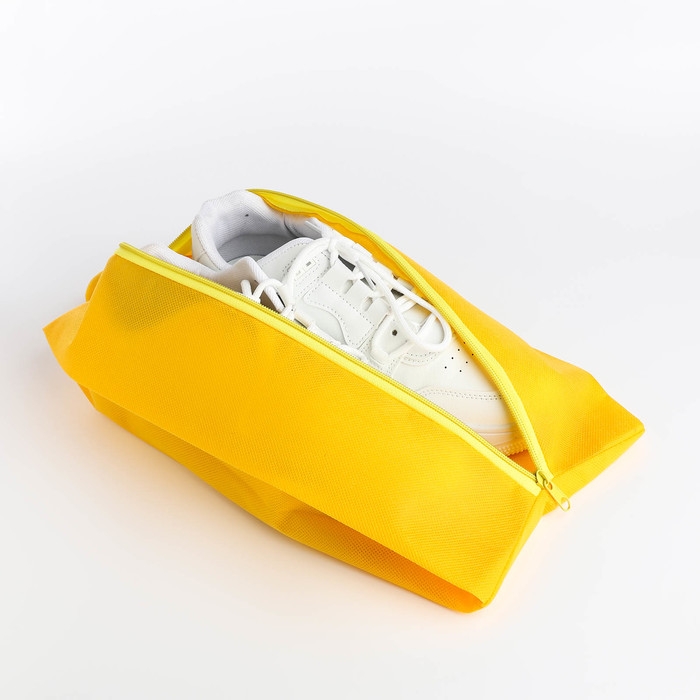 Сумка для обуви на молнии, цвет жёлтый Сумка для обуви на молнии, цвет жёлтый