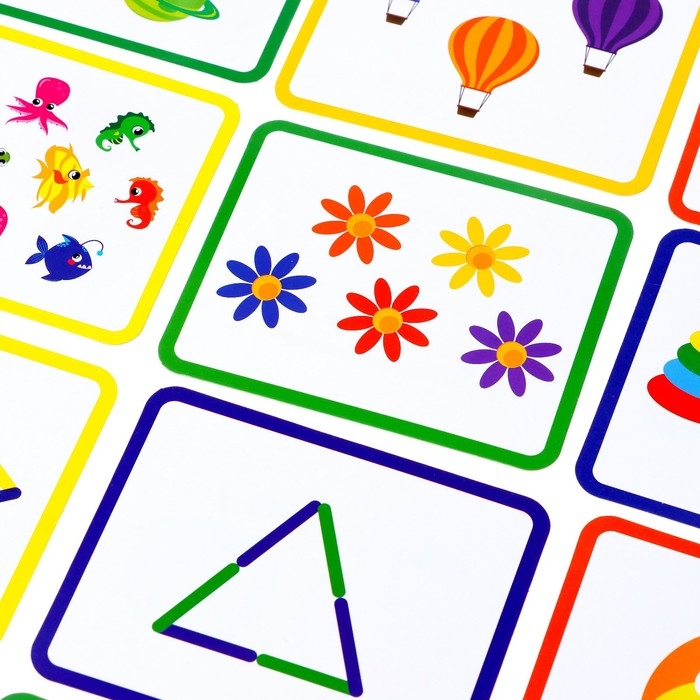 Игровой набор с палочками «Изучаем счёт и цвета», счётные палочки, по методике Монтессори Игровой набор с палочками «Изучаем счёт и цвета», счётные палочки, по методике Монтессори