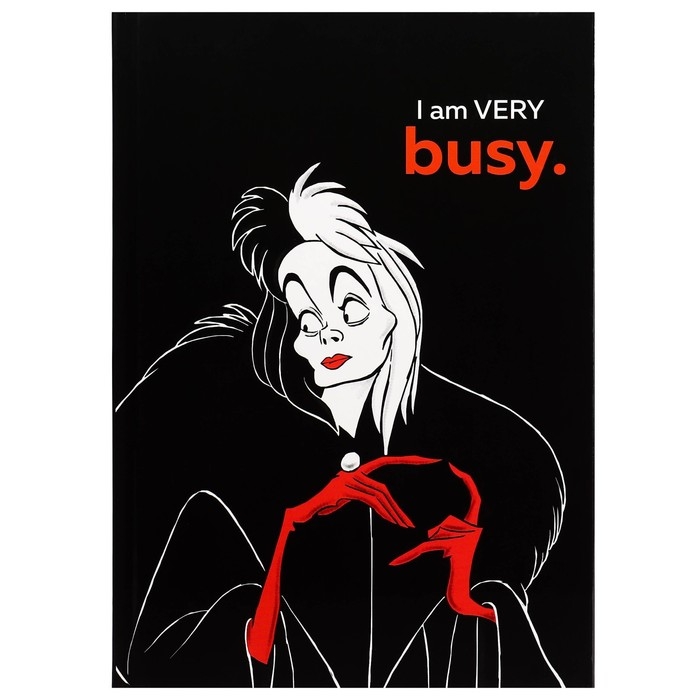 Ежедневник А5, 160 листов, I&rsquo;m very busy, Villians