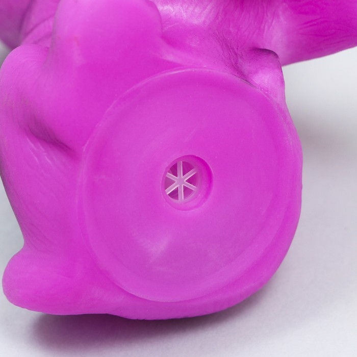 Игрушка пищащая Игрушка пищащая "Маленький друг" для собак, бульдог, 9 см, фиолетовая