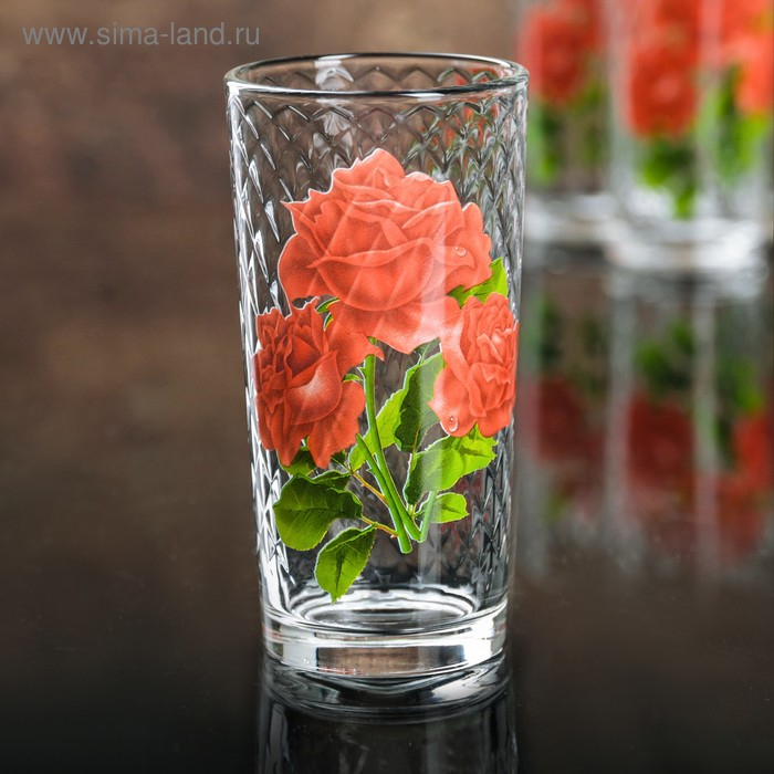 Набор стаканов «Букеты» для коктейля, 230 мл, 6 шт, рисунок МИКС Набор стаканов «Букеты» для коктейля, 230 мл, 6 шт, рисунок МИКС