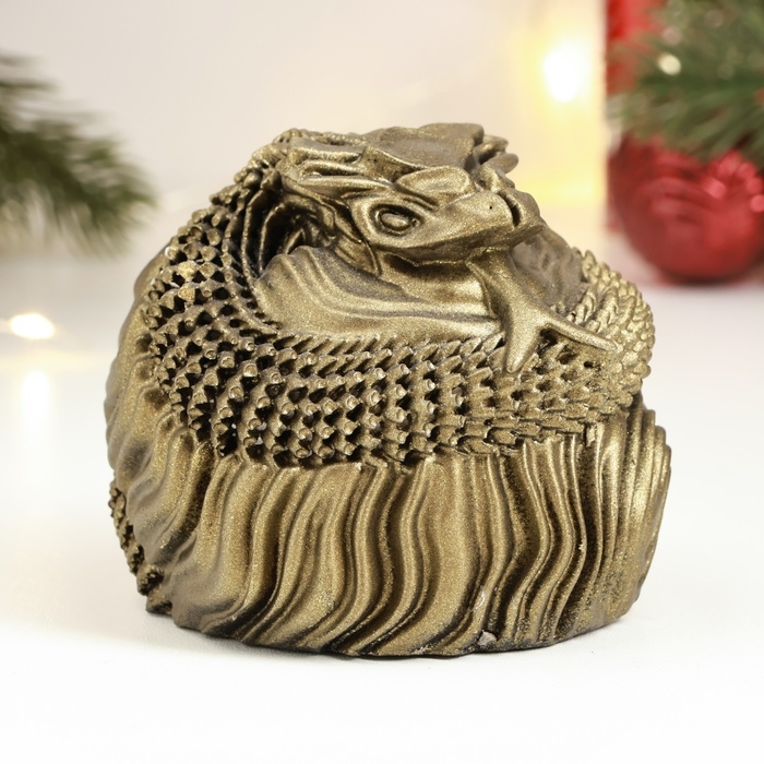 Новый год. Символ 2025. Фигура Новый год. Символ 2025. Фигура "Змея хищница" бронза, 8х7х7см
