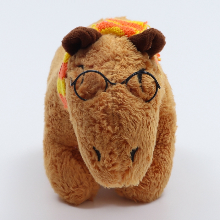 Мягкая игрушка «Капибара. Гарри», 10 см, с шарфом и очками Мягкая игрушка «Капибара. Гарри», 10 см, с шарфом и очками