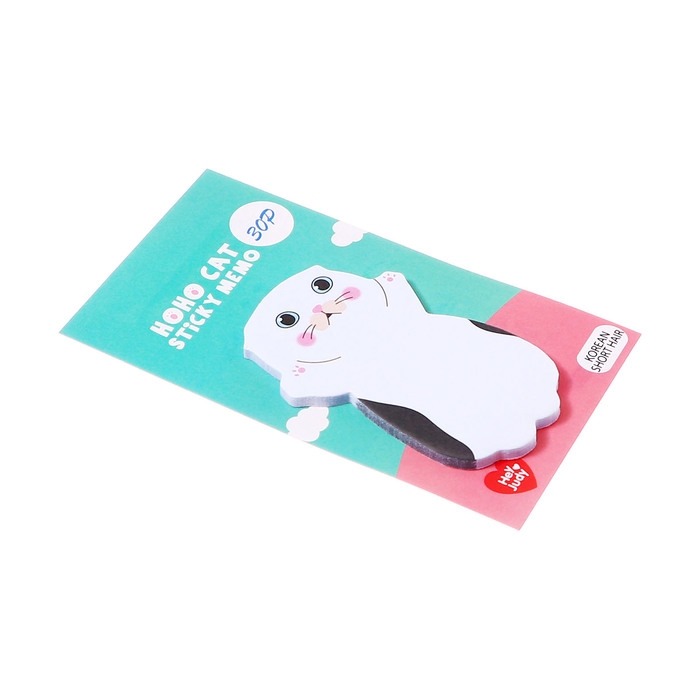 Блок для записей 35мм х 70мм 30л Белый котик Блок для записей 35мм х 70мм 30л Белый котик