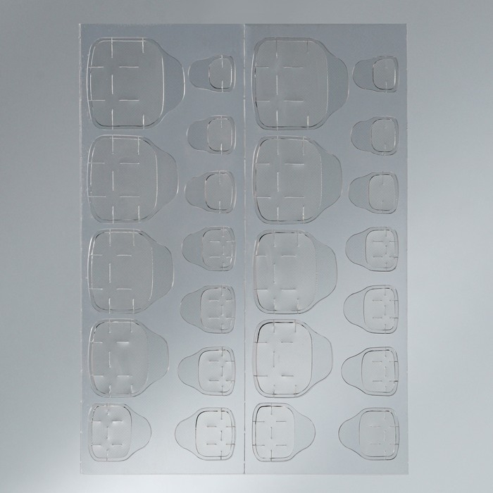 Накладные ногти для ног «Идеальный педикюр. Классический френч», 24 шт, клеевые пластины, цвет бежевый/белый Накладные ногти для ног «Идеальный педикюр. Классический френч», 24 шт, клеевые пластины, цвет бежевый/белый