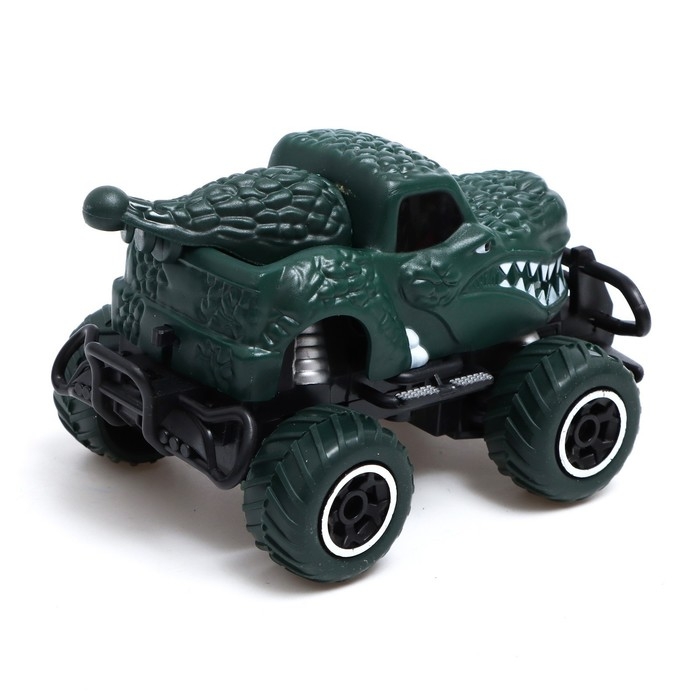 Джип радиоуправляемый DINO, работает от батареек, цвет зелёный Джип радиоуправляемый DINO, работает от батареек, цвет зелёный
