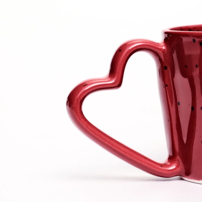 Кружка керамическая Дорого внимание «С любовью для тебя», 280 мл, красная