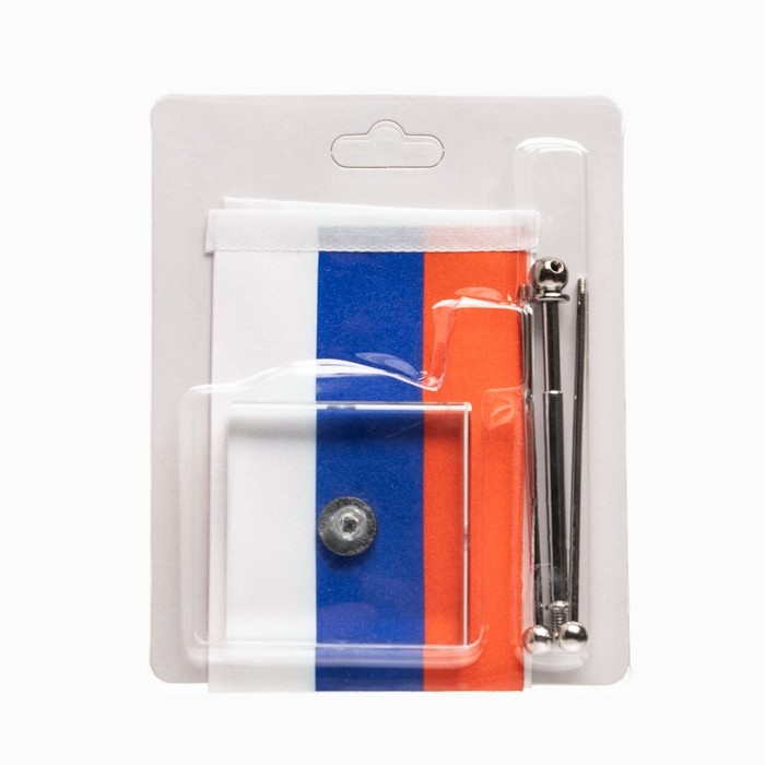 Флаг России настольный, на подставке, с двумя флажками 8 х 11 см, квадрат, 16.5 х 12 см Флаг России настольный, на подставке, с двумя флажками 8 х 11 см, квадрат, 16.5 х 12 см