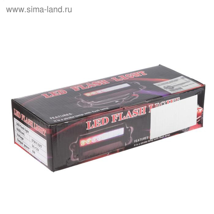 Сигнальный стробоскоп под лобовое стекло 12 LED, 12В, 9 режимов, красно-синий Сигнальный стробоскоп под лобовое стекло 12 LED, 12В, 9 режимов, красно-синий