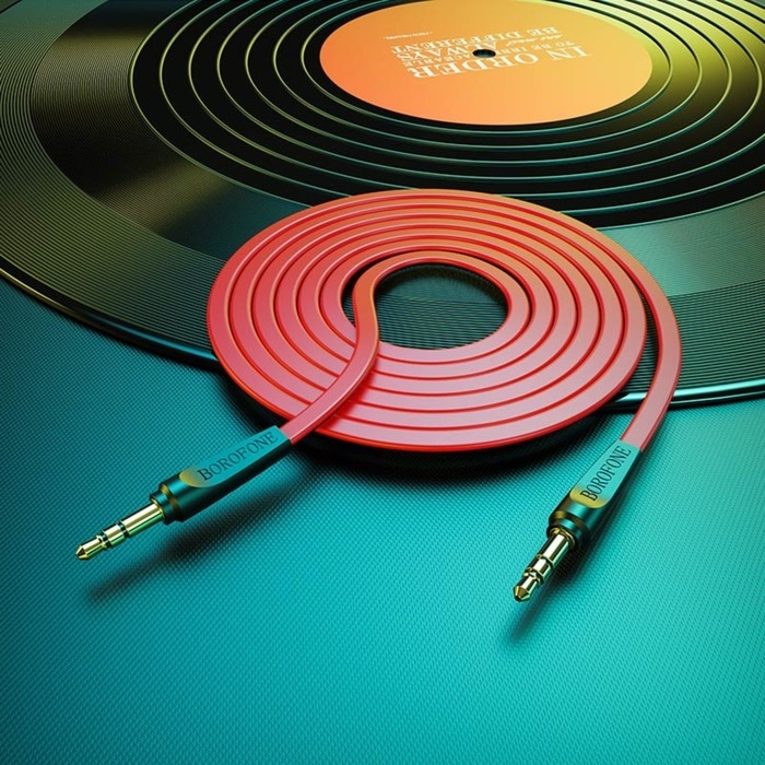 Кабель аудио AUX Borofone BL6, Jack 3.5 мм(m)-Jack 3.5 мм(m), TPE оплётка, 1 м, красный Кабель аудио AUX Borofone BL6, Jack 3.5 мм(m)-Jack 3.5 мм(m), TPE оплётка, 1 м, красный