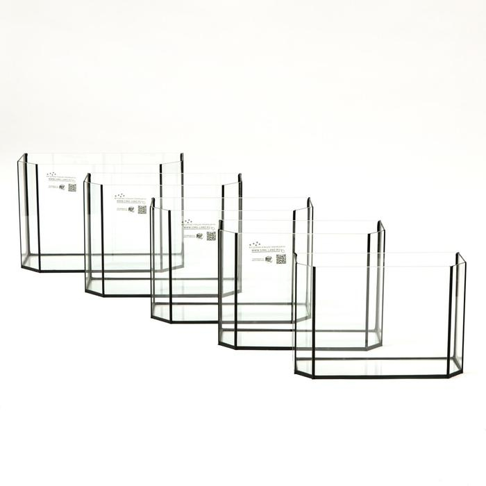 Комплект аквариумов Комплект аквариумов "Матрешка" - 5 шт, Панорамные, без крышек, 15 л, 20 л, 25 л ,30 л ,40 л