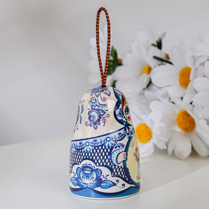 Колокольчик  Колокольчик "Матрешка" На счастье! 7см