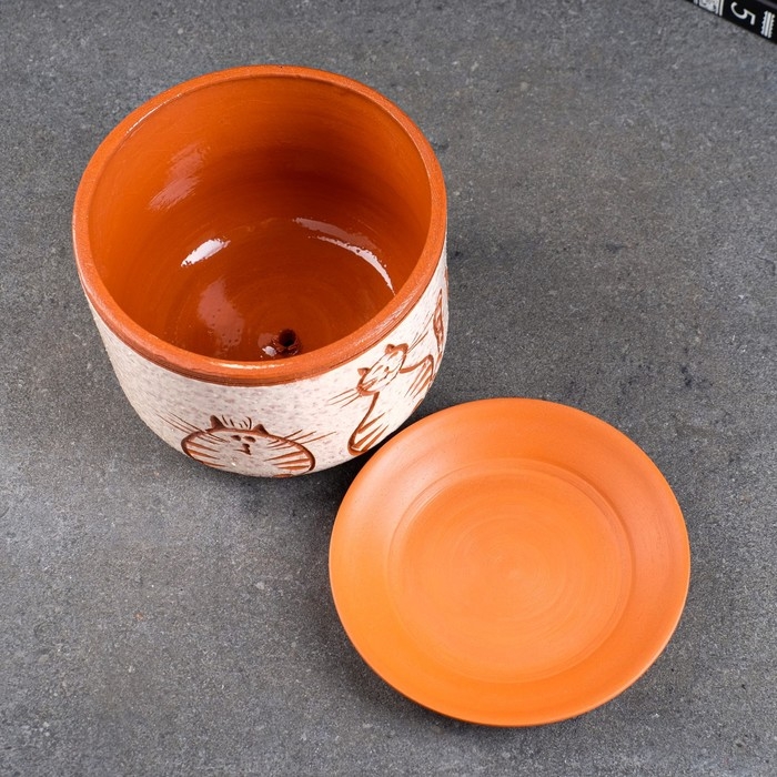 Горшок цветочный Горшок цветочный "Атлант" котики 1,5 л